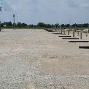 Drainage issues plague a lot of RV parks – Not Lost Shoe, we invested in a thick mat of gravel compacted to ensure our guests a dry space.